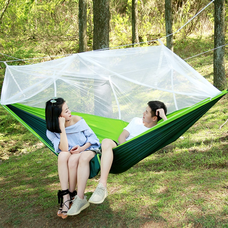 Hammock With Mosquito Net Sports & Outdoors Color : Bright Green|Army Green|Blue 