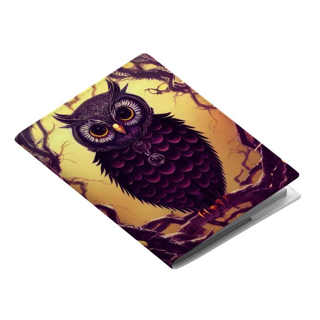 Night Owl Art Passport Cover - Animal Design Passport Cover - Colorful Design Passport Cover Fashion Accessories Travel Accessories  