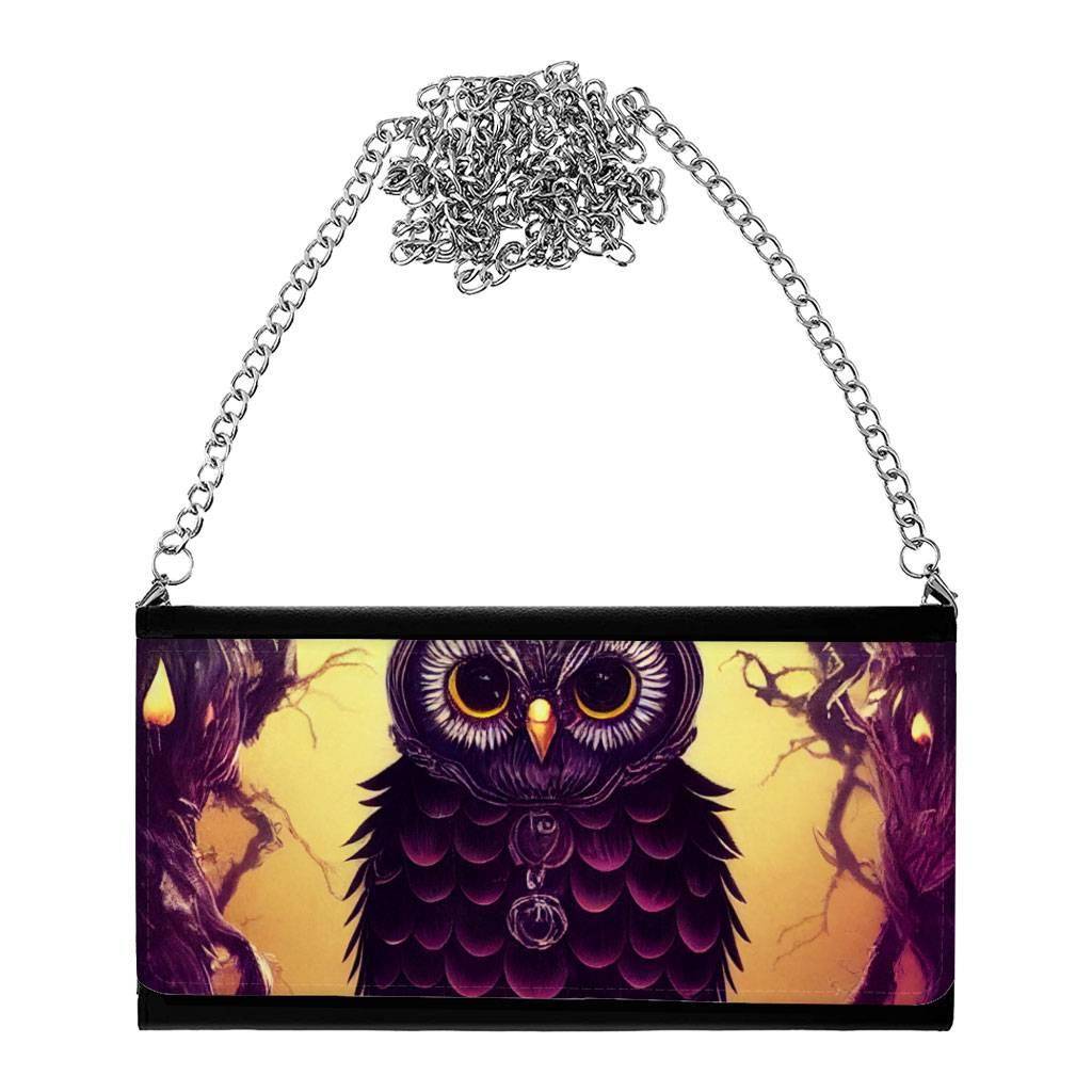 Night Owl Art Women's Wallet Clutch - Animal Design Clutch for Women - Colorful Design Women's Wallet Clutch Bags & Wallets Best Sellers Fashion Accessories  