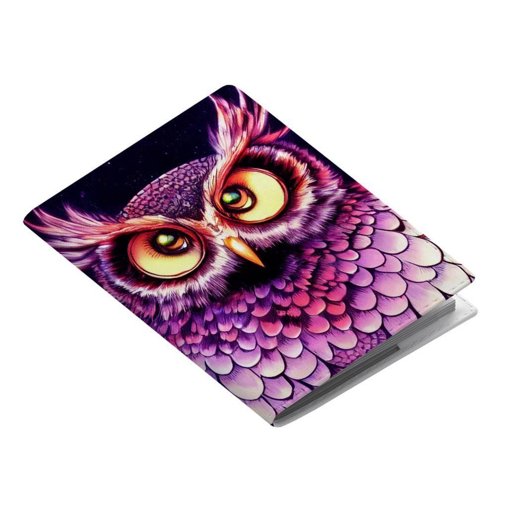 Night Owl Passport Cover - Owl Art Passport Cover - Printed Passport Cover Best Sellers Fashion Accessories Travel Accessories  