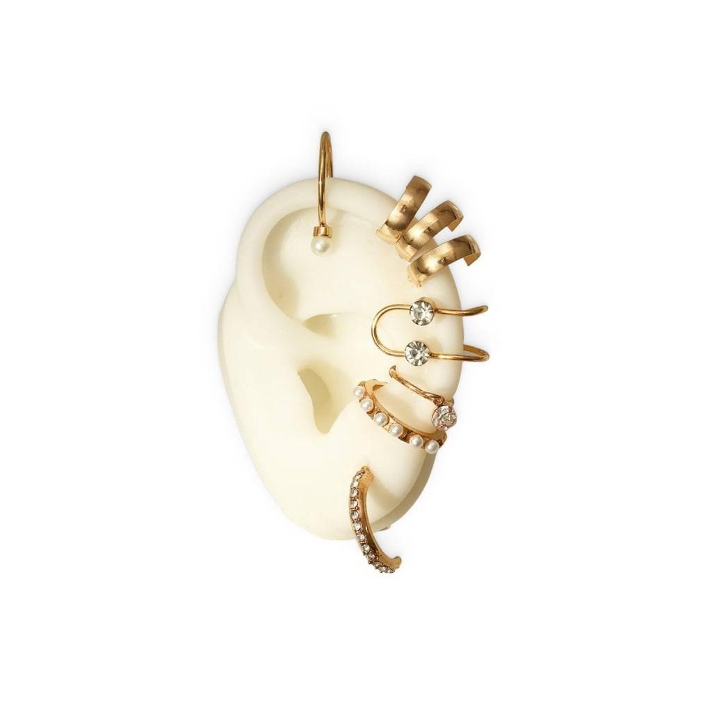 8 Pcs Pearl Stud Earrings Women Jewelry Women's Clothing & Accessories Women's Fashion  